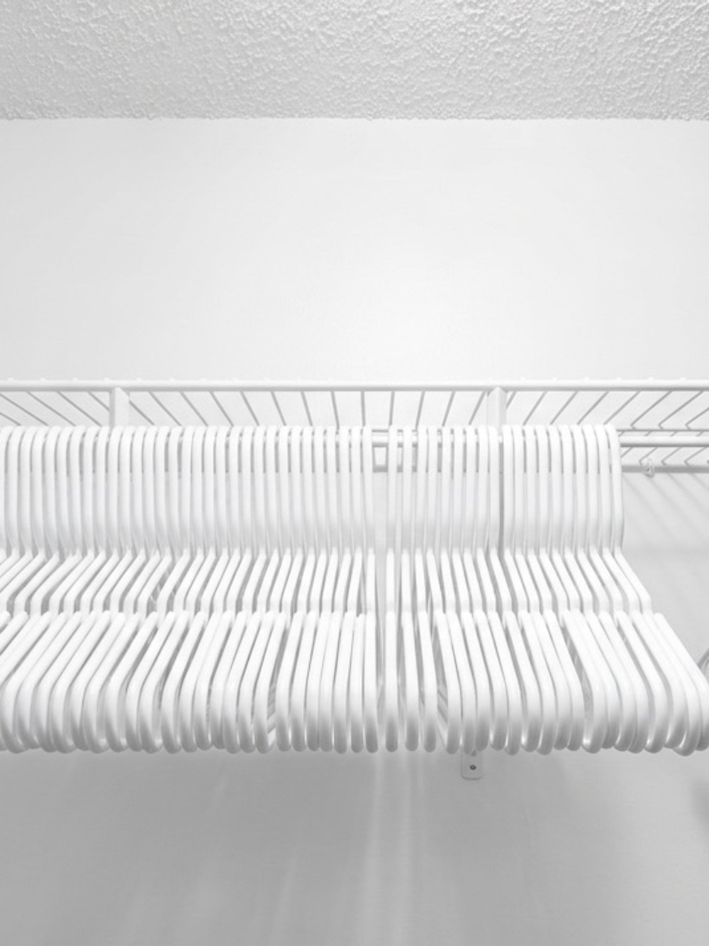 White Plastic Clothing Hangers - Set of 20
